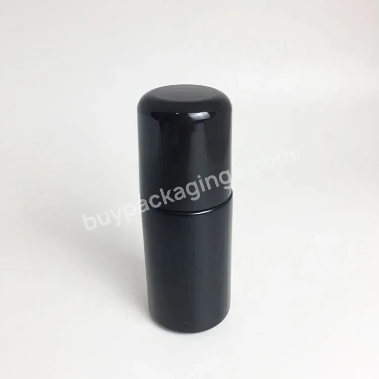 Custom Matte Black Wholesale 50ml Plastic Roll On Deodorant Container