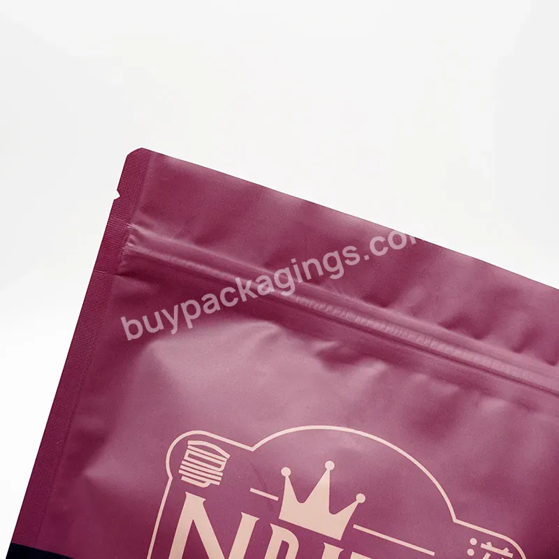 Custom Matte Finish Aluminium Foil Ziplock Food Packaging Bag Stand Up Zipper Snack Pouches