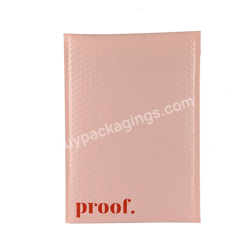 Custom Matte Logo Shipping Express Protective Poly Bubble Envelope Mailers Plastic Packing Bag