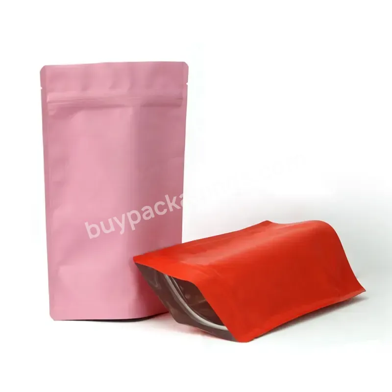 Custom Matte Package Stand Up Pouch Aluminum Foil Packaging Ziplock Bag Mylar Storage Bags