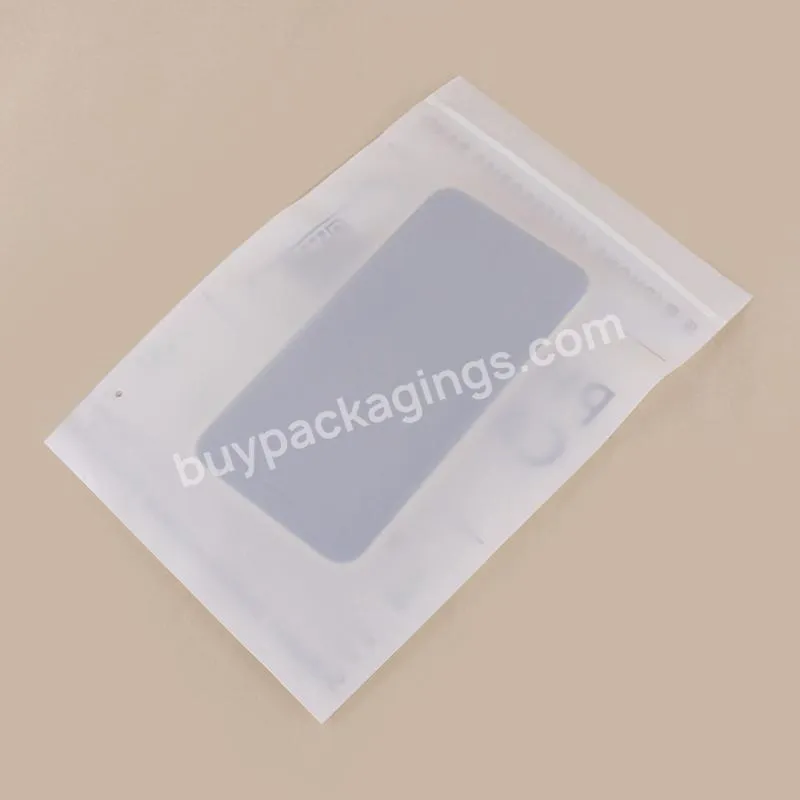 Custom Matte Print Pe Pla Poly Frosted Plastic Clothes Recyclable Packaging Bag Frosted Zipper Bag