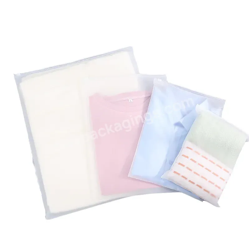 Custom Matte/frosted Biodegradable Plastic Packaging Zipper Bags,T Shirt Swimwear Zip Lock Clothing Bags With Logo