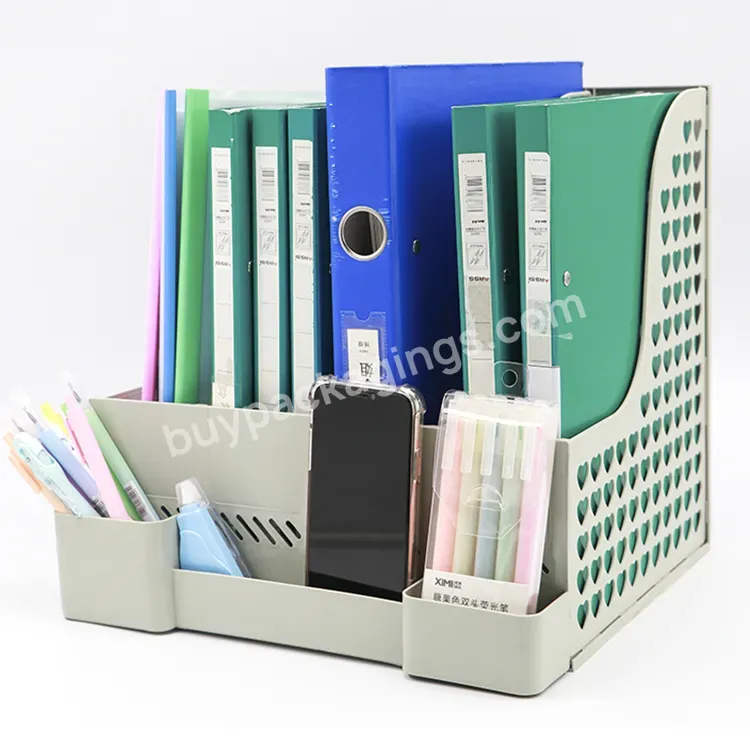 Custom Mesh Plastic Magazine Organizer Tray Storage Notebook Document Expanding File Folder Organizer For Document