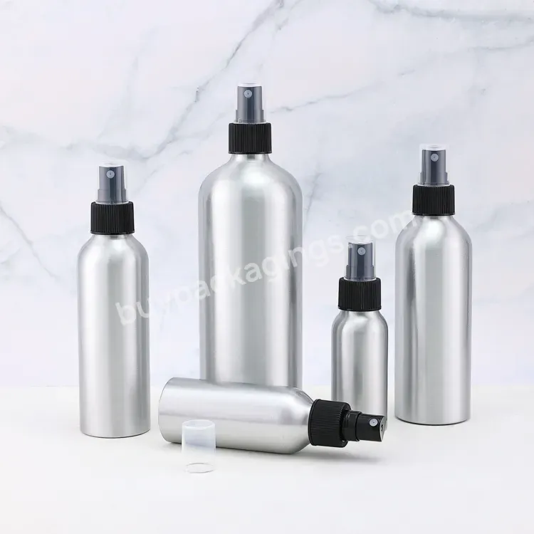 Custom Metal Cosmetic Mist Spray Bottle With Metal Blue Black Silver Mist Sprayer