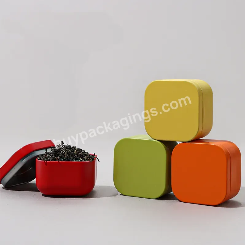 Custom Metal Mini Tin Box Universal Small Tea Can Square Round Tin Can Wedding Favors Gifts Metal Packaging