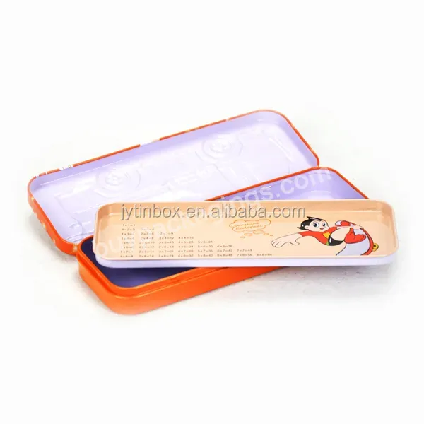 Custom Metal Pencil Tin Box Tin Pencil Case For Kids