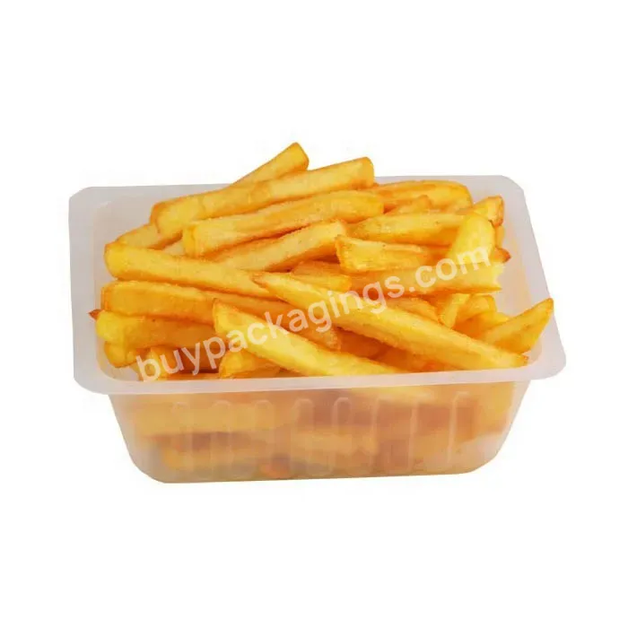 Custom Mini Blister Disposable White Pp Square Plastic Snack Frozen Food Packaging Tray For Inner Packaging