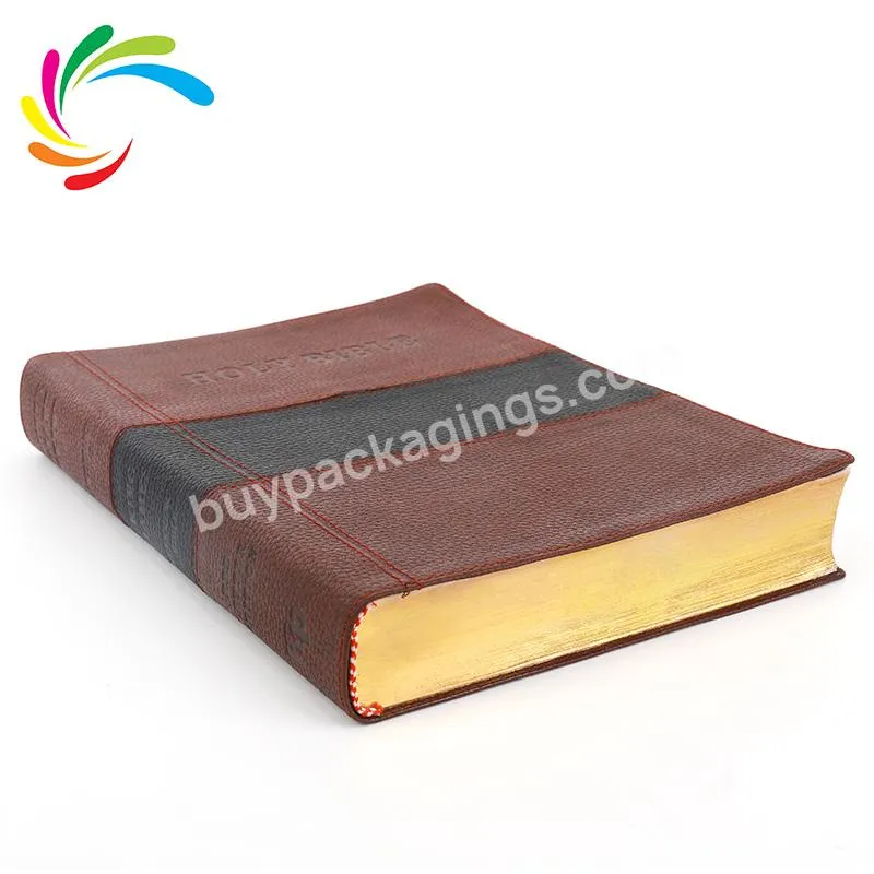 Custom Mini Hot Stamping Leather Holy Bible Book Printing