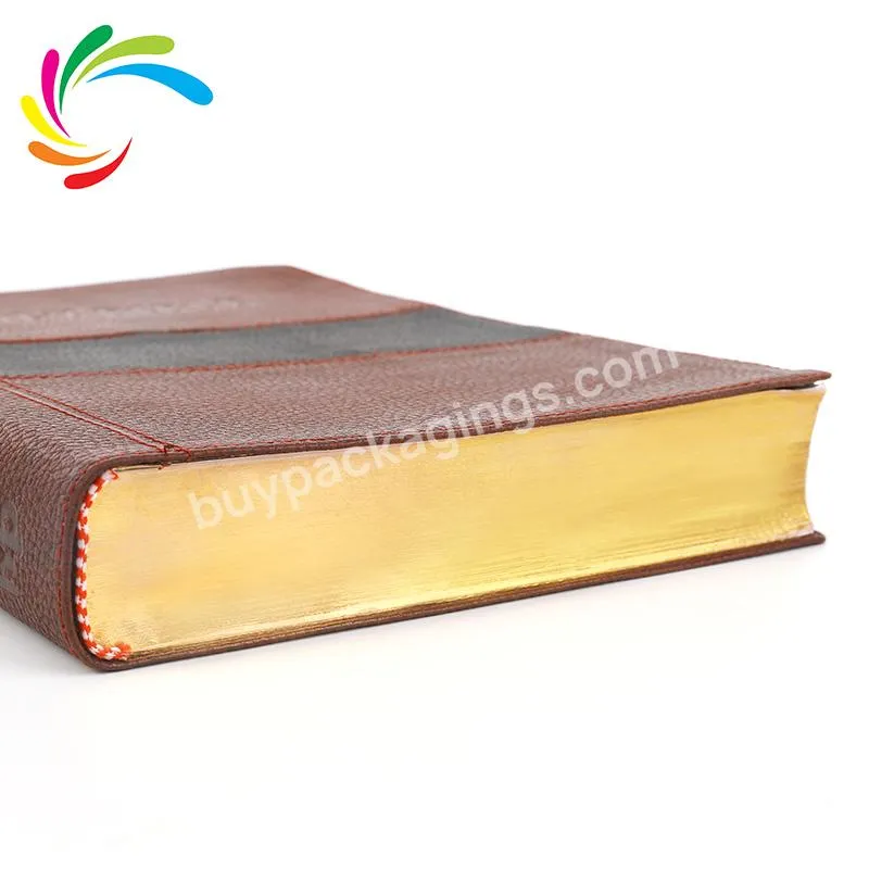 Custom Mini Hot Stamping Leather Holy Bible Book Printing