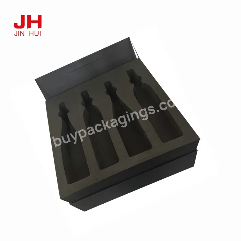 Custom Mini Order Black Cardboard Book Magnet Box Key Luxury Packaging With Foam