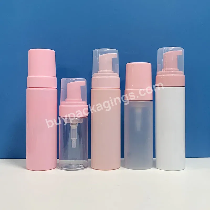 Custom Mousse Foaming Cleanser Face Body Wash Shampoo Frosted Pink Black 50ml 60ml 150ml 200ml 250ml Pump Dispenser Foam Bottle