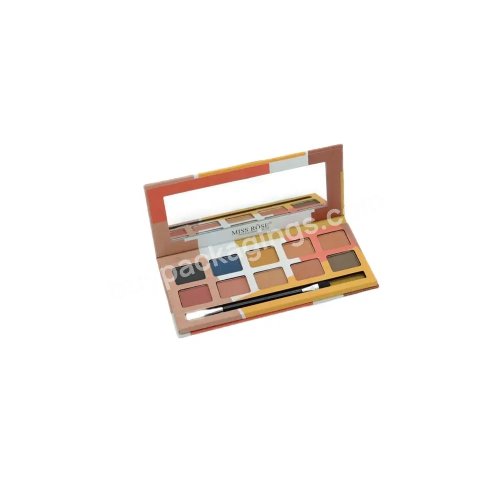Custom Multi-color Paper Palette Paper Eye Shadow Box Includes Mirror