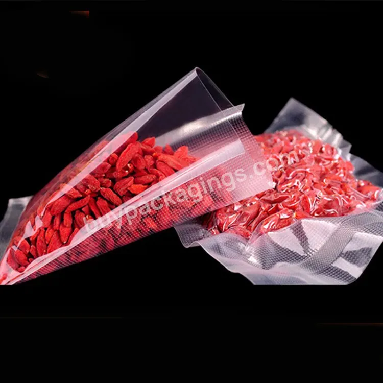 Custom Multi-layer Transparent Food Grade Sealer Packaging Roll Vacuum Plastic Bag