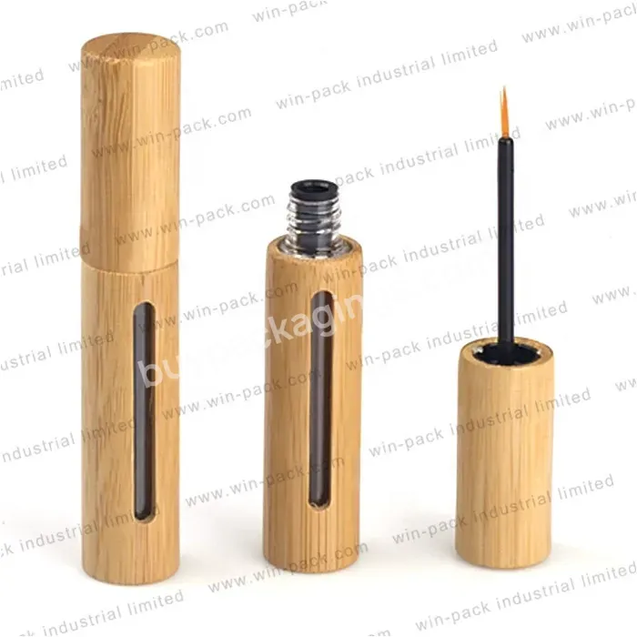 Custom Nail Polish Bottle With Round Bamboo Caps And Lipstick Container Lip Gloss Tubes