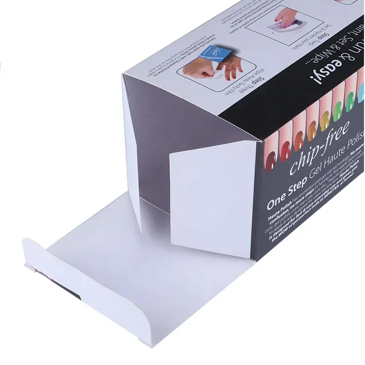 Custom new high quality packages factory press on nail packaging box