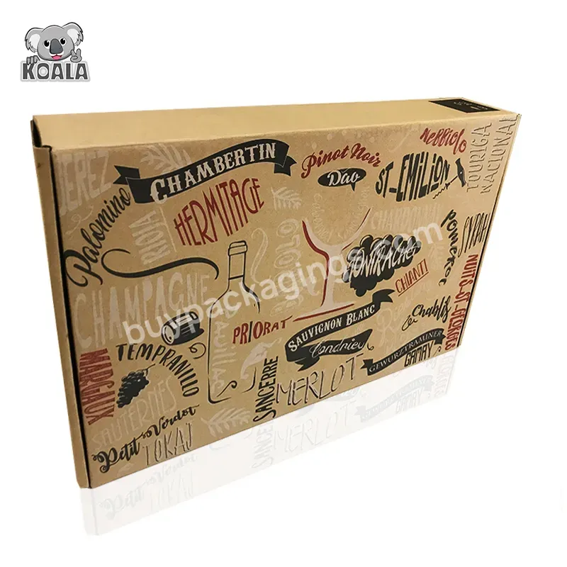 Custom New Style Reinforced Best Price Cardboard Wine Glass Packaging Boxes