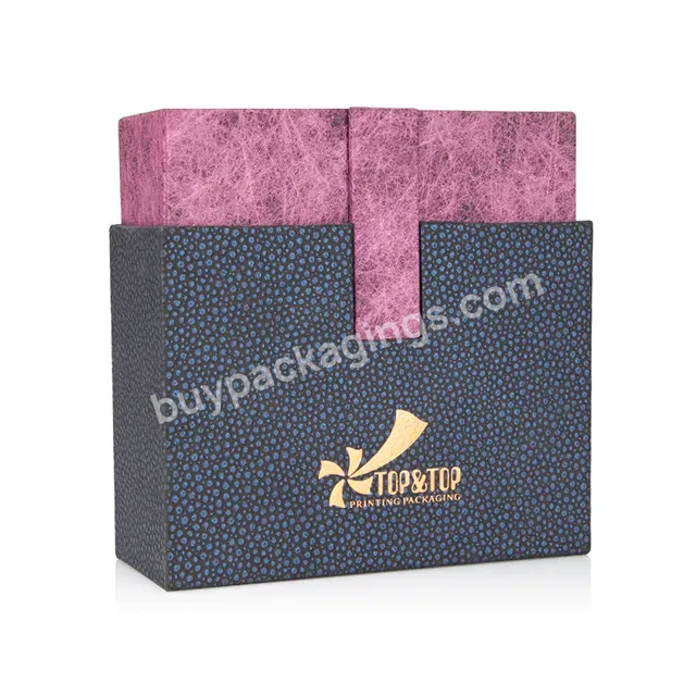 Custom Novel Sliding Out Gift Box Printing Flip Top Rigid Packaging Paper Box For Cosmetic Set