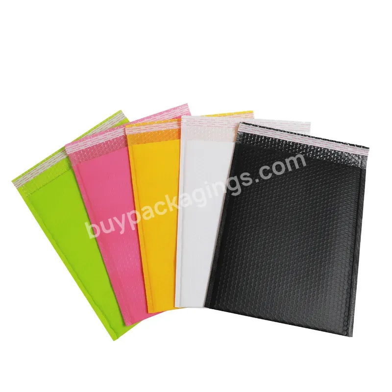 Custom Oem Eco-friendly Black Pink Mailer Strong Adhesive Air Bags Packing Mailing Tear Proof Customize Bubble Padded Envelopes