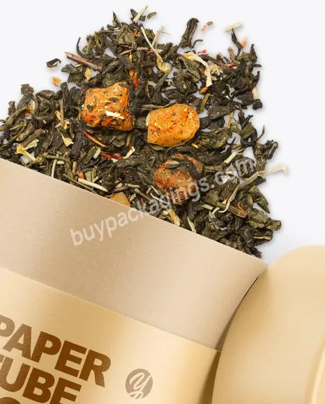 Custom oem recycled food grade Printed 100g food grade paper tube Box packaging for tea