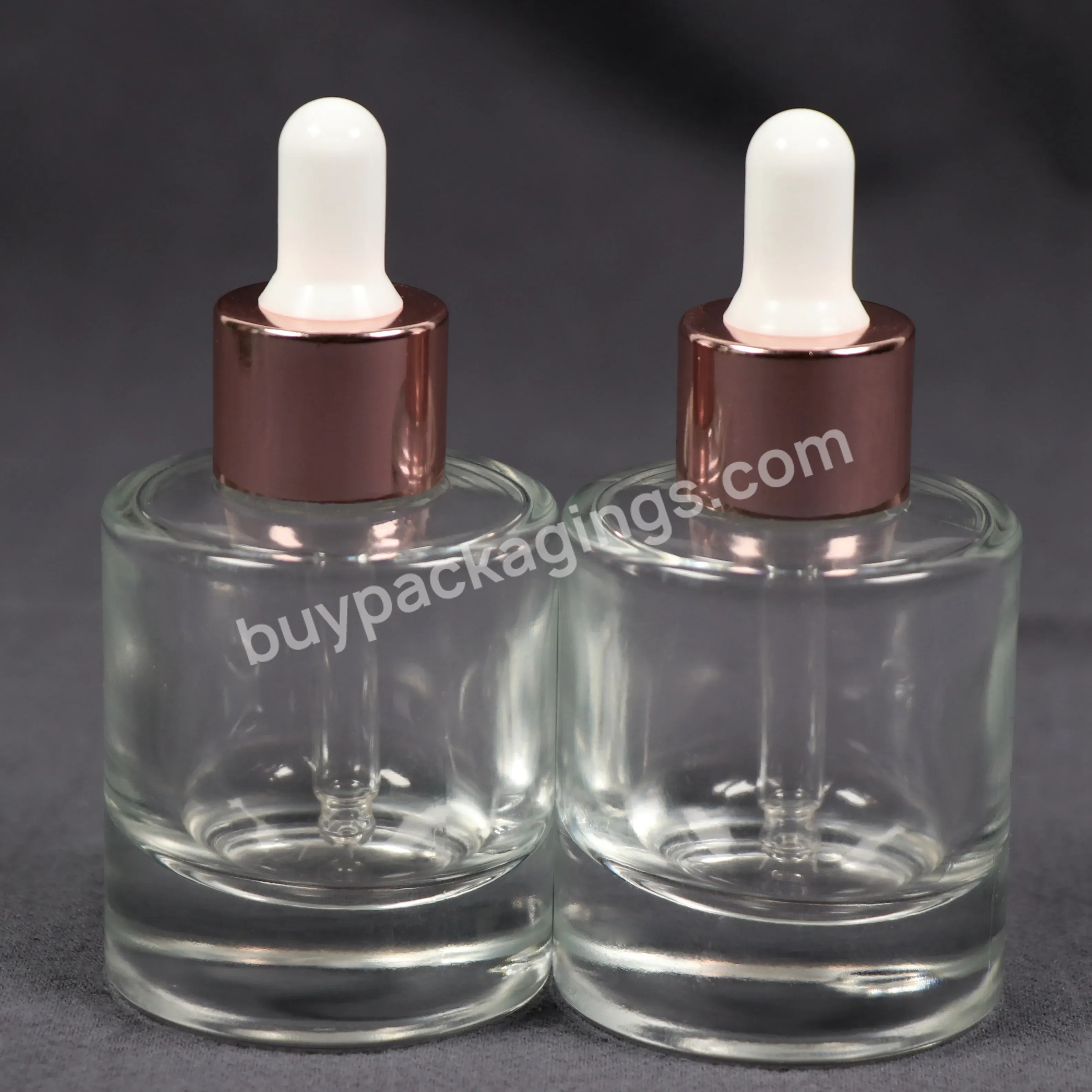 Custom Or Standard Factory Manufacturer 30ml 50ml Transparent Glass Dropper Bottle