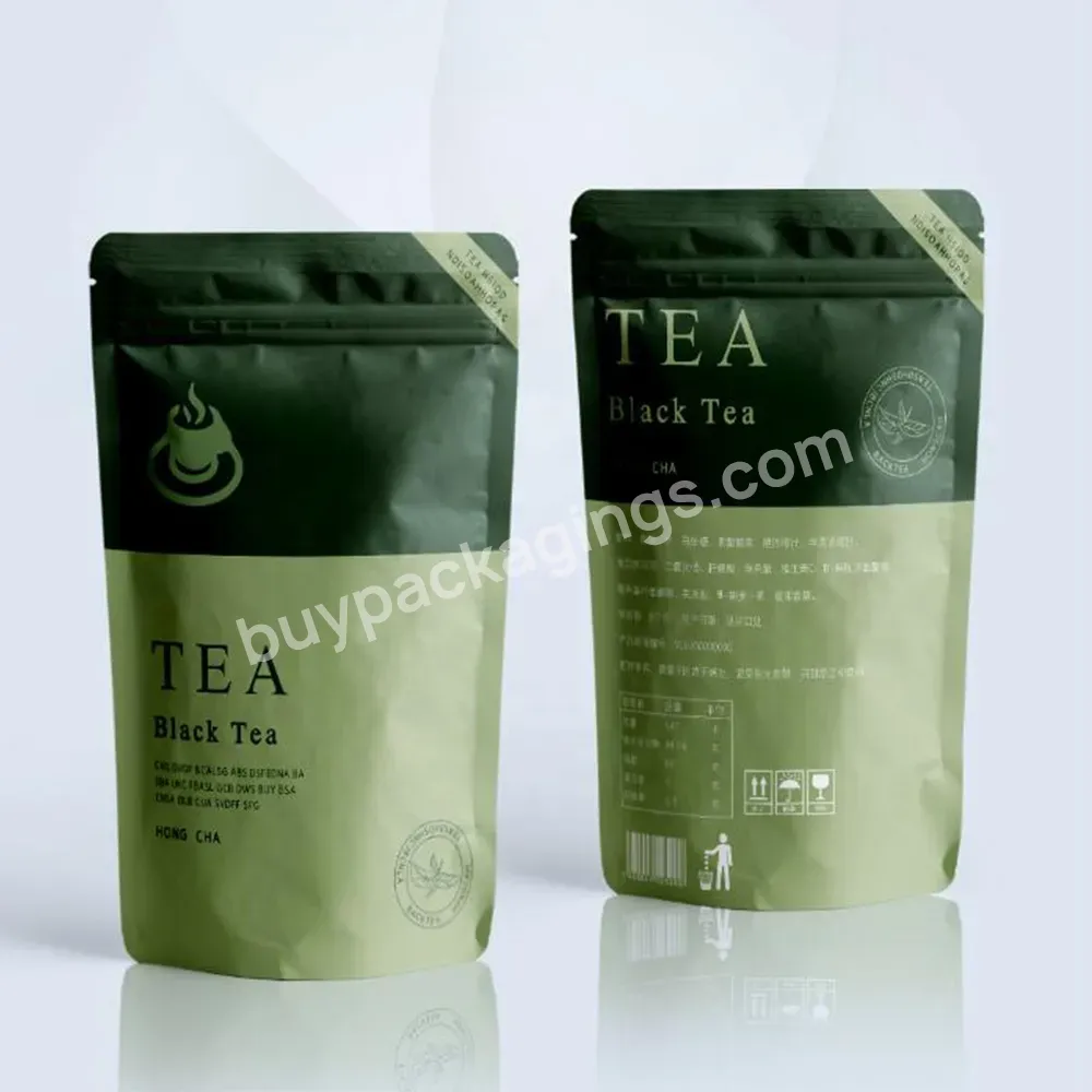 Custom Order Accepted Small Moq 1000pcs Resealable Plastic Green Tea Bag With Zipper Recyclable Packaging Bags - Buy Tea Packaging Bags,Zipper Recyclable Packaging Bags,Plastic Green Tea Bag With Zipper.