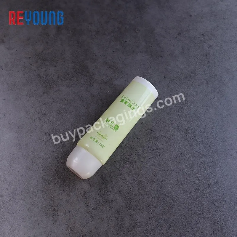 Custom Oval Hand Foot Cream Soft Tube Skincare Cosmetic Packaging Plastic Squeeze Tubes