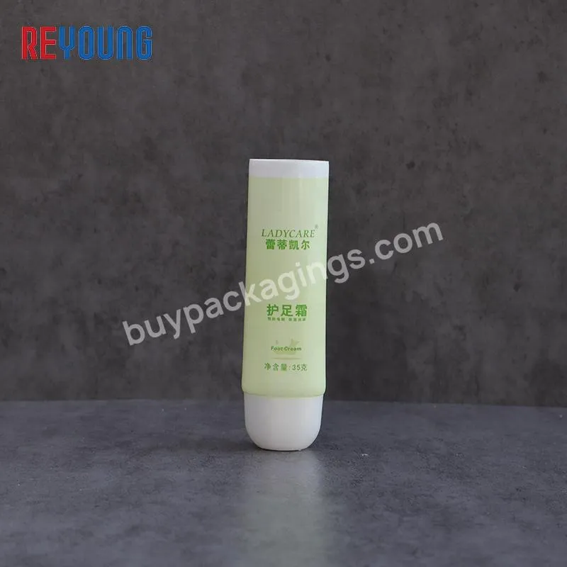 Custom Oval Hand Foot Cream Soft Tube Skincare Cosmetic Packaging Plastic Squeeze Tubes