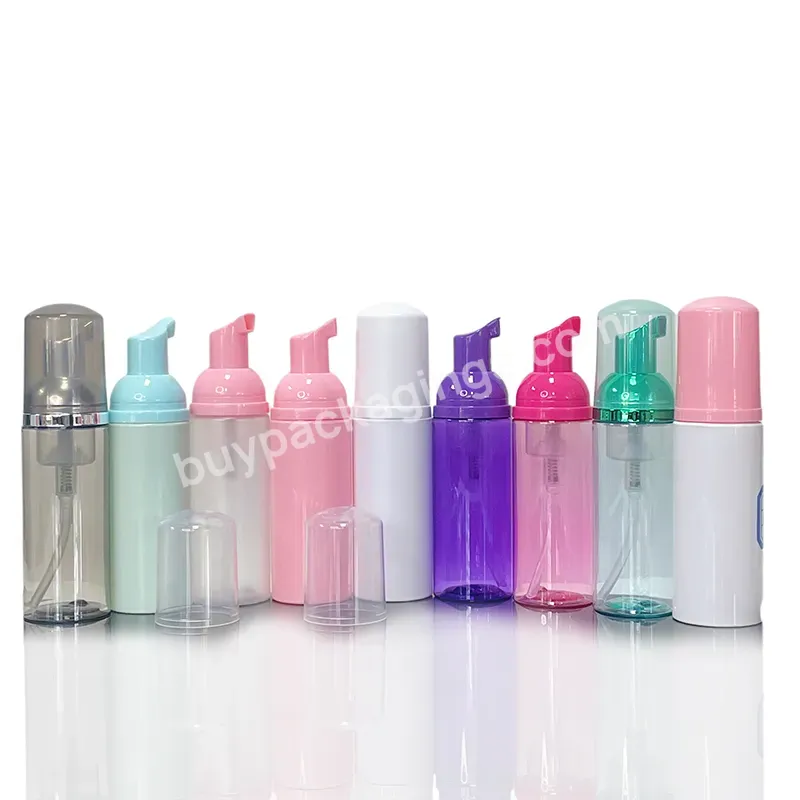 Custom Own Your Logo Lash Foam Cleansers Foaming Bottle Pink Color Lash Shampoo Bottles 60ml