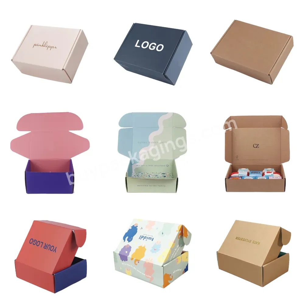 Custom Packaging Corrugated Mailing Boxes Gift Top Tuck Box Custom