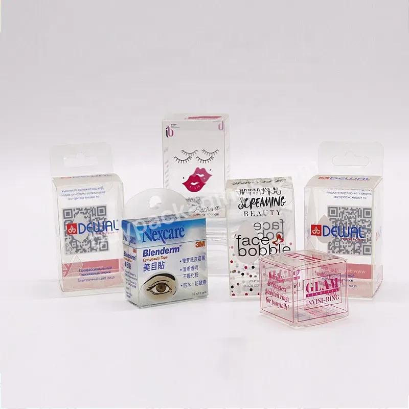 Custom Packaging Decoration Clear Plastic See Through Box For False Eyelash Packaging