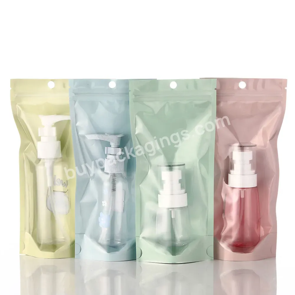 Custom Packaging,Bags Smell Proof Custom Printed Stand Up Pouches,Resealable Bag 1 Side Transparent