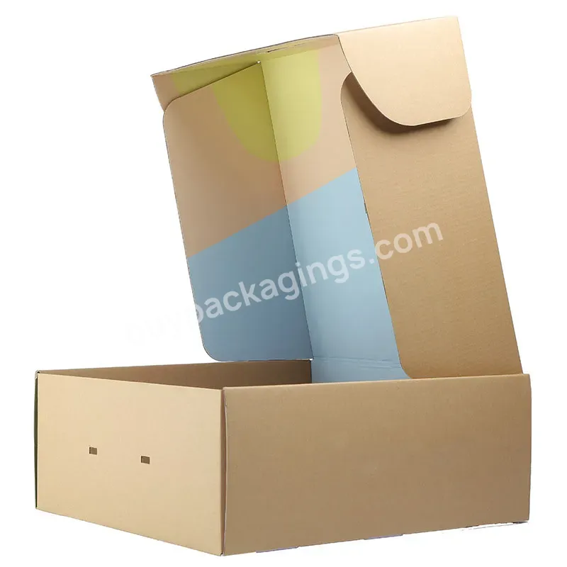 Custom Packing Cosmetic Paper Brown Corrugated Cardboard Shipping Packaging Mailers Box