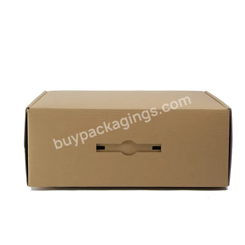 Custom Packing Cosmetic Paper Brown Corrugated Cardboard Shipping Packaging Mailers Box