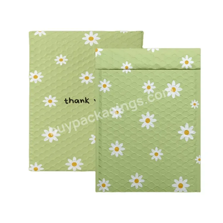 Custom Padded Paper Envelopes Bubble Mailer Shipping Package Green Poly Printed Poly Mailers Cute Frosted Mail Padded Bags
