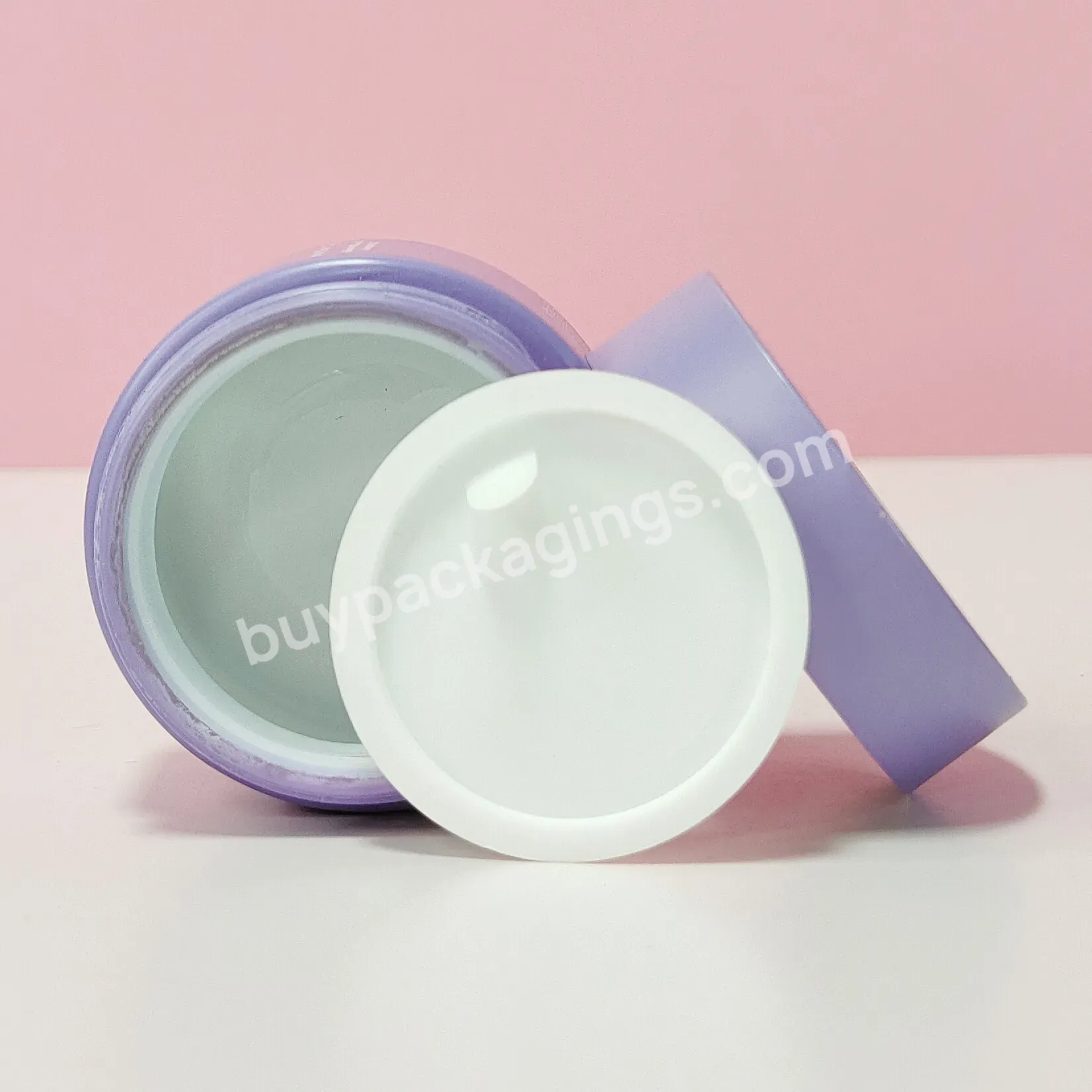 Custom Painting Matte Color Forested Purple Cream Lotion Scrub Body Butter Ceramic Opal White Glass Jar - Buy 2 Oz Cosmetic Jar Glass,Unique Black Glass Jar Cosmetic,Grey Glass Cream Cosmetic Jars.