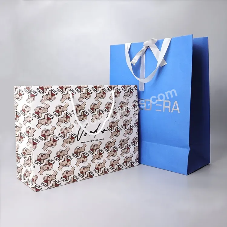 Custom Paper Bag Printing Logo Shopping Gift Bag Kraft Bag For Jewelry Underwear Packaging