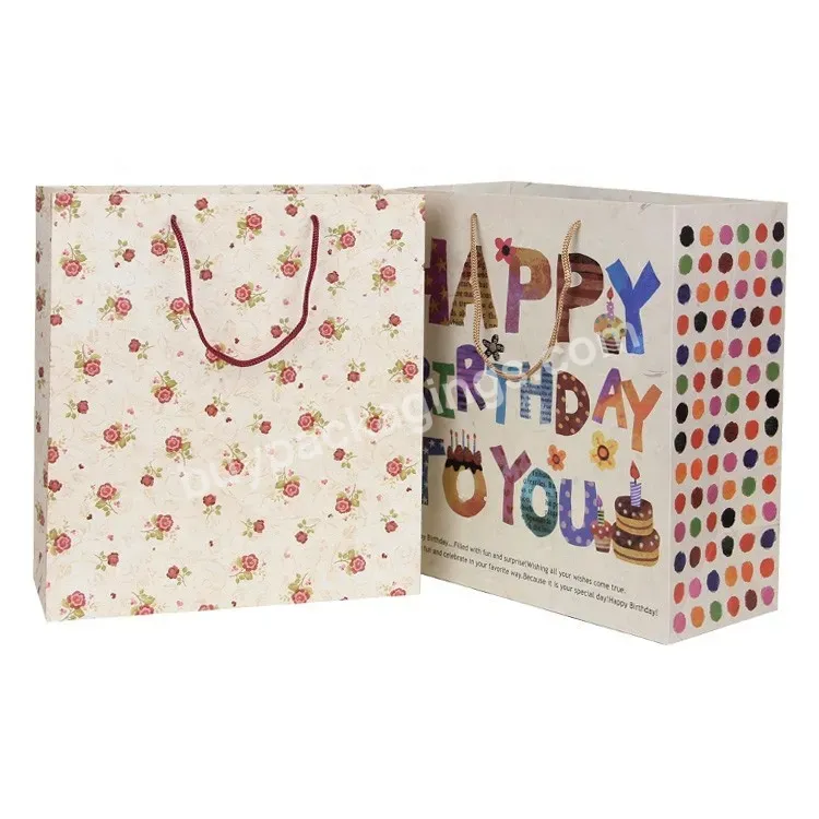 Custom Paper Bag With Handle Logo Shopping Paper Bags