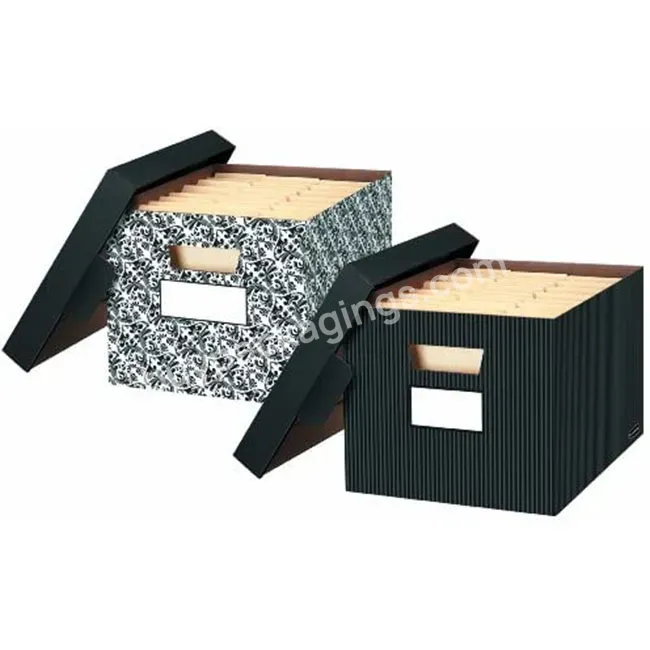 Custom Paper Box Clothes Packaging Gift Shipping Corrugated Paper Boxes For Files And Books Storage