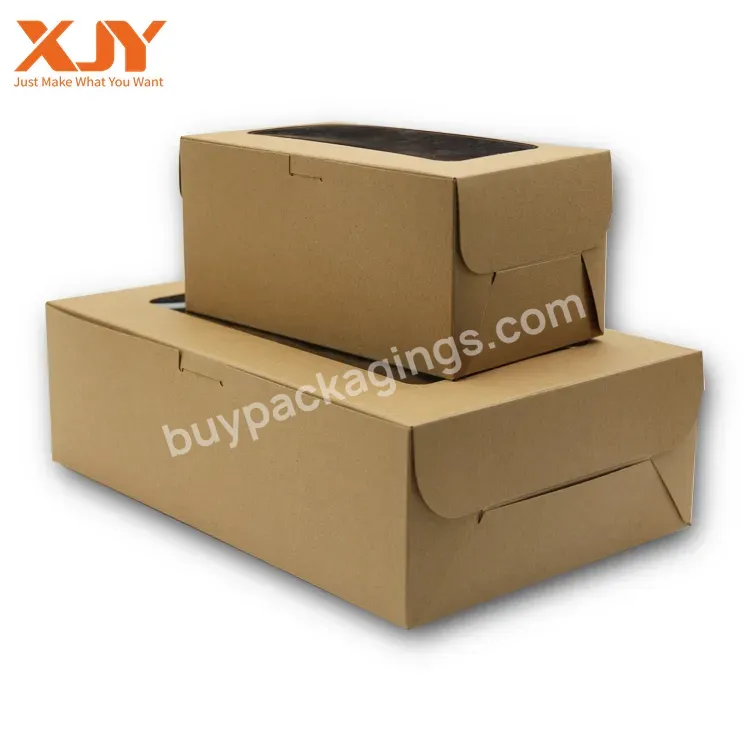 Custom Paper Box Gift Packaging Salad Paper Box Meal Lunch Take Away Food Box For Eat With Pet Window