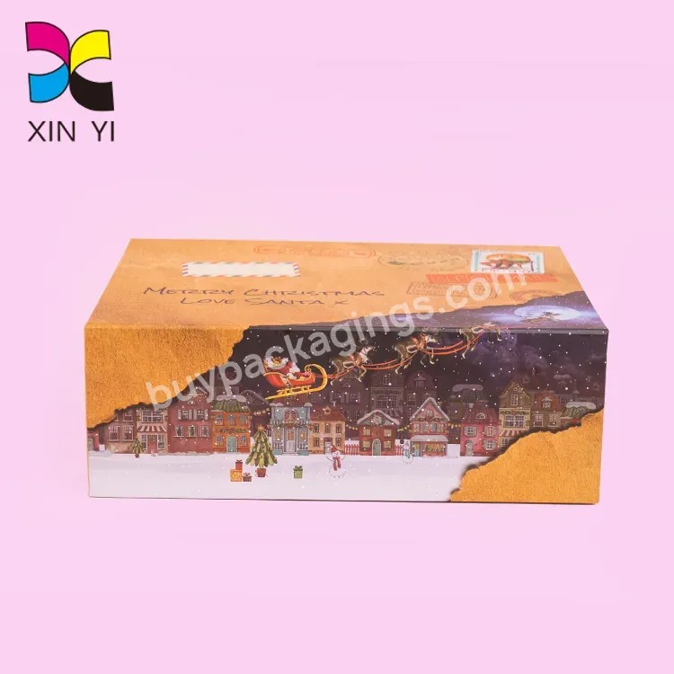 Custom Paper Box Manufacturer Art Packaging Gift Box Big Christmas Gift Box