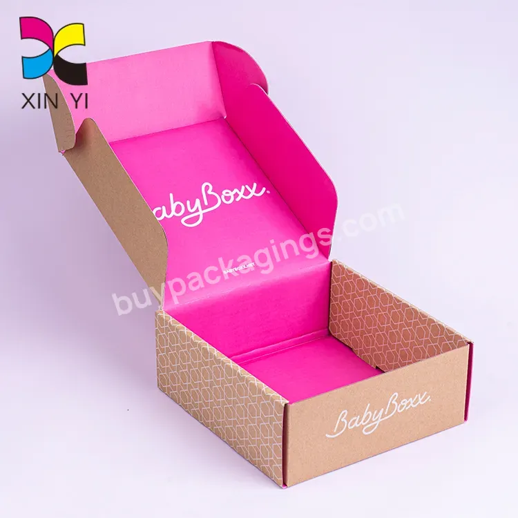 Custom Paper Box Printing Strong Enough 2mm Thick Corrugated Packaging Box For Clothes