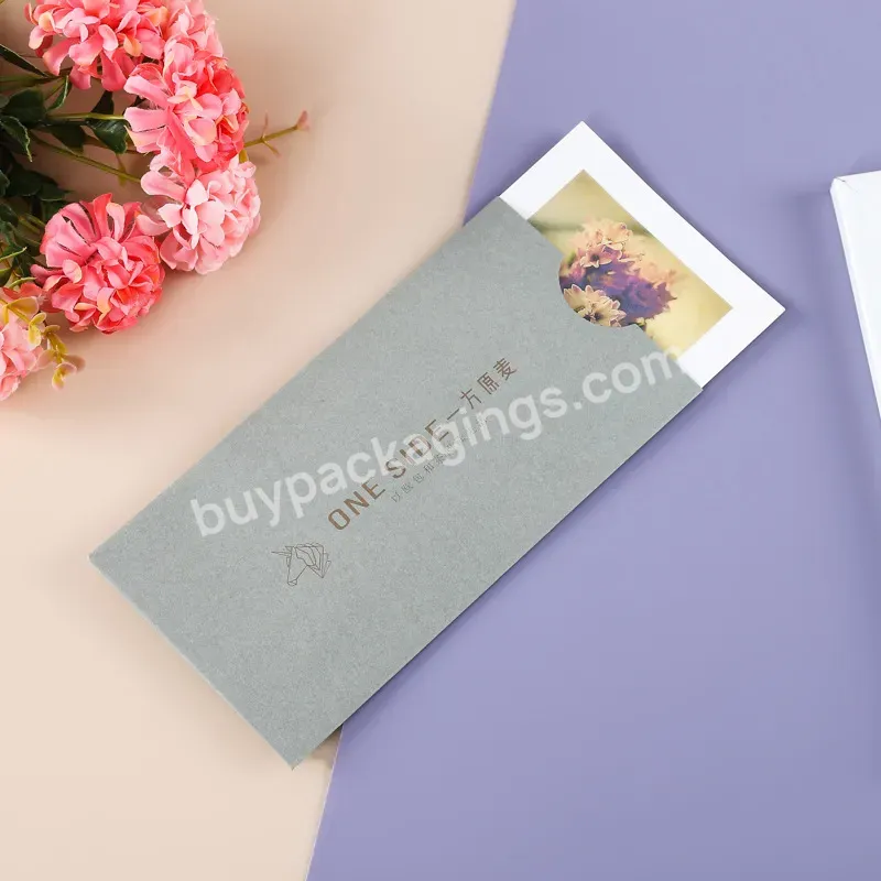 Custom Paper Card Sleeve Card Holder With Logo Invitation Sleeve Envelope Paper Card Holder - Buy Custom Paper Card Holder,Paper Card Sleeve,Invitation Sleeve Envelope.