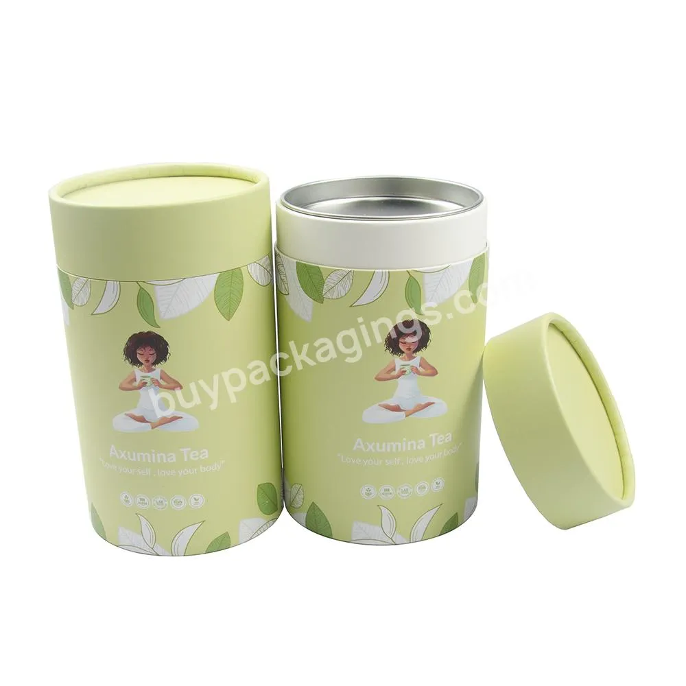 Custom Paper Cardboard Herbal Tea Packaging with Tin Paper Inside