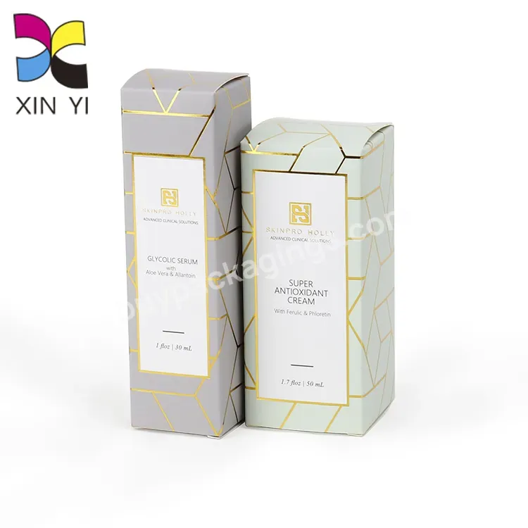 Custom Paper Folded Box Logo Spot Uv And Can Be Flat Shipping Cosmetic Box