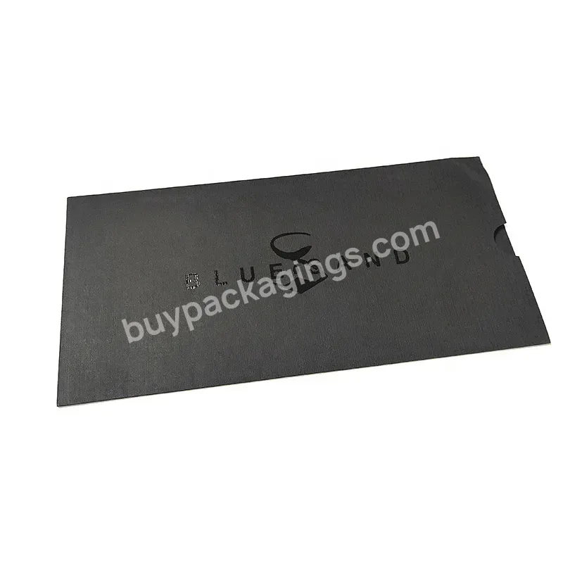 Custom Paper Gift Card Personalized Envelope Black Paper Without Flap Envelope