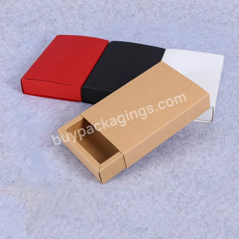 Custom Paper Gift Jewelry Packaging Cardboard Small Size Drawer Box With Logo