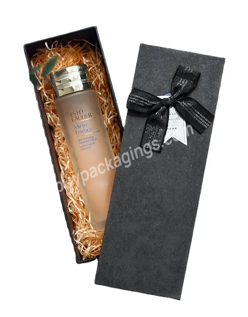 Custom Paper Gift Rectangular Gift Box Packaging With Your Logo And Bowknot Ribbon