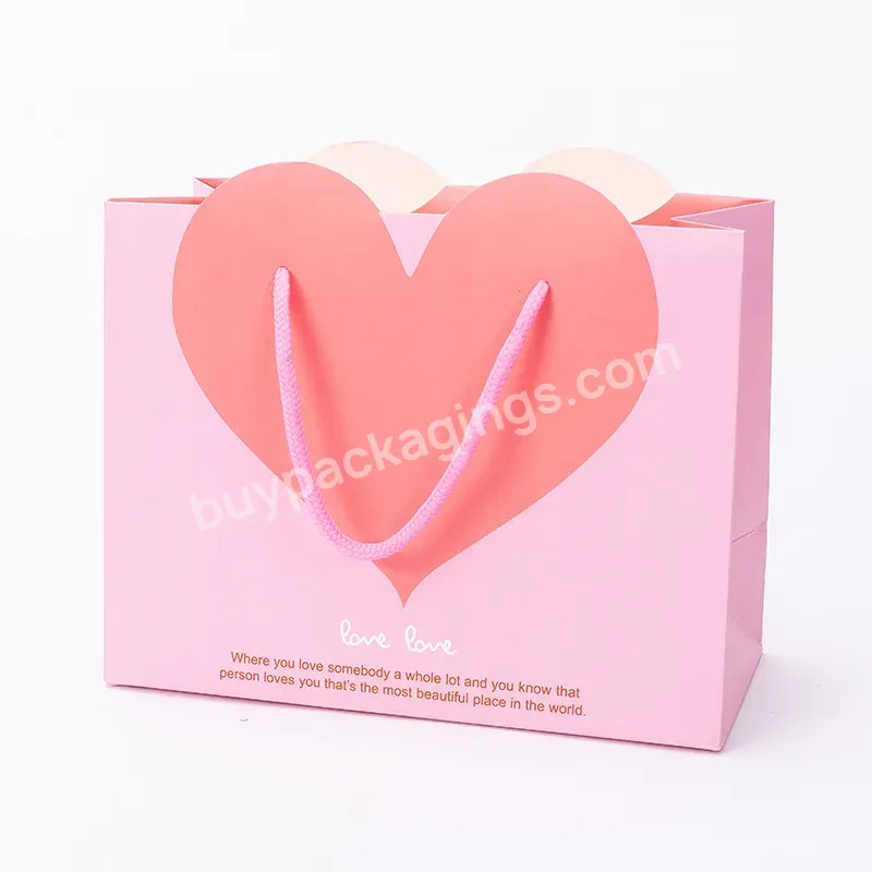 Custom Paper Jewelry Gift Bag Shopping Fancy High End Pink Yellow White Marble Handle Packaging Clothes Bag For Boutique Jewelry