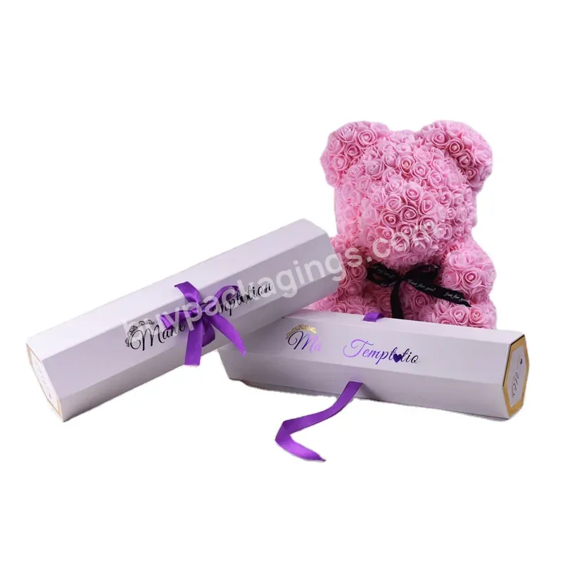 Custom Paper Lipstick /sample Perfume /small Glass Bottle Packaging Box Small White Hexagon Box With Purple Velvet Insert