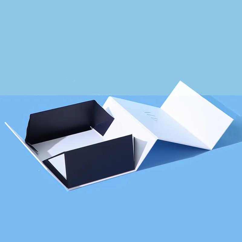 Custom Paper Luxury Paper Box Hair Shoe Folding Box Magnetic Packaging Gift Box With Ribbon